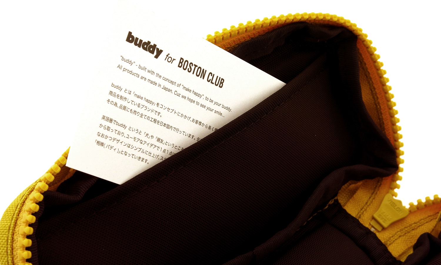 buddy for BOSTON CLUB メガネケース AC-16SS Mustard