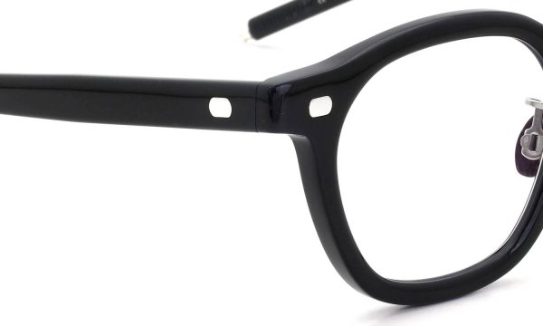 10eyevan 2026AW新作 セルロイドメガネ no.2 III FR (47) c.1002S Black/Silver