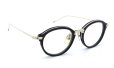 THOM BROWNE.  NEW YORK（トムブラウンニューヨーク）メガネ TB-011A 46size BLACK/SHINY 12K GOLD BRIDGE&TEMPLES 1