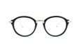 THOM BROWNE.  NEW YORK（トムブラウンニューヨーク）メガネ TB-011A 46size BLACK/SHINY 12K GOLD BRIDGE&TEMPLES 2