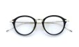 THOM BROWNE.  NEW YORK（トムブラウンニューヨーク）メガネ TB-011A 46size BLACK/SHINY 12K GOLD BRIDGE&TEMPLES 4