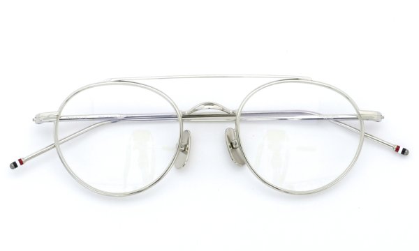 THOM BROWNE.  NEW YORK（トムブラウンニューヨーク）メガネ TB-101A SHINY SILVER 49size　4