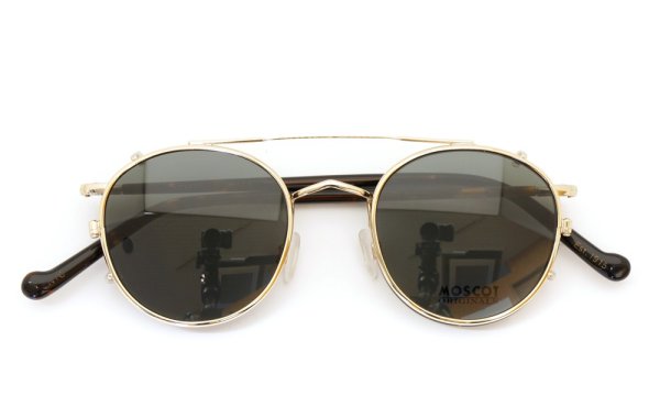 MOSCOT（モスコット） ZEV Col.Tortoise/Gold メガネフレーム+クリップオンサングラス セット