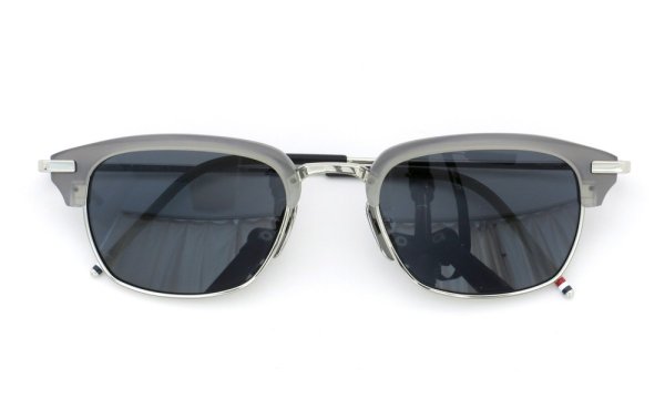 THOM BROWNE.  NEW YORK（トムブラウンニューヨーク）サングラス TB-707-B-T GRY-SLV-50size ダークグレーレンズ 4