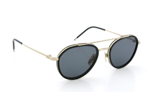 THOM BROWNE.  NEW YORK（トムブラウンニューヨーク）サングラス TB-801-A GLD-MBLK-51size ダークグレーレンズ 1