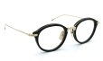 THOM BROWNE.  NEW YORK（トムブラウンニューヨーク）メガネ TB-011-A 49size BLACK/SHINY 12K GOLD BRIDGE&TEMPLES 1