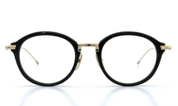 THOM BROWNE.  NEW YORK（トムブラウンニューヨーク）メガネ TB-011-A 49size BLACK/SHINY 12K GOLD BRIDGE&TEMPLES 2