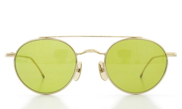 THOM BROWNE.  NEW YORK（トムブラウンニューヨーク）サングラス TB-101 B T 12KGOLD 49size Dirty-Yellow-lense 2