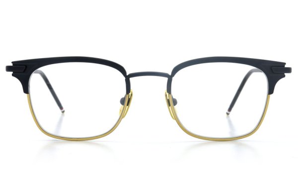 THOM BROWNE.  NEWYORK（トムブラウンニューヨーク) 2014 F/W メガネ TB-102-C NVY-18kGLD 49size 2