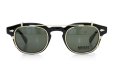 MOSCOT ORIGINALS (モスコット) クリップオン セット LEMTOSH Col.BLACK 44size + 純正ゴールド/グリーンレンズ クリップオン 2