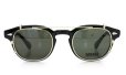 MOSCOT ORIGINALS (モスコット) クリップオン セット LEMTOSH Col.BLACK 46size + 純正ゴールド/グリーンレンズ クリップオン 2