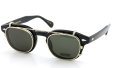 MOSCOT ORIGINALS (モスコット) クリップオン セット LEMTOSH Col.BLACK 46size + 純正ゴールド/グリーンレンズ クリップオン 1