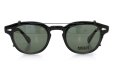 MOSCOT ORIGINALS（モスコット オリジナルス）クリップオン セットLEMTOSH Col.BLACK 46size + 純正ブラック/グリーンレンズ クリップオン 2