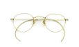 American Optical アメリカン オプティカル vintage ヴィンテージ メガネ 1930年代 PANTO FUL-VUE MARSHWOOD 1/10 12kGF 39-22 折りたたみ