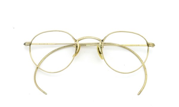 American Optical アメリカン オプティカル vintage ヴィンテージ メガネ 1930年代 PANTO FUL-VUE MARSHWOOD 1/10 12kGF 39-22 折りたたみ