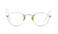 American Optical アメリカン オプティカル vintage ヴィンテージ メガネ 1930年代 PANTO FUL-VUE MARSHWOOD 1/10 12kGF 39-22 正面