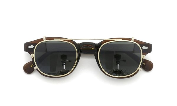 MOSCOT LEMTOSH Col.BROWN 44size + clip GOLD