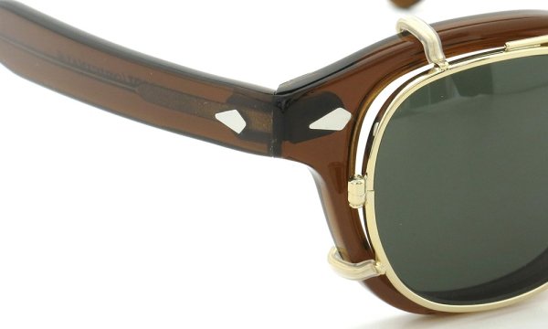 MOSCOT LEMTOSH Col.BROWN 44size + clip GOLD