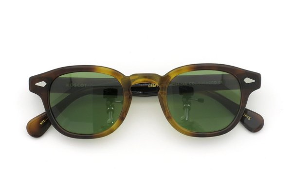 MOSCOT サングラスカスタム LEMTOSH レムトッシュ Col.TOBACCO 44size /グリーンレンズ