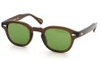 MOSCOT サングラスカスタム LEMTOSH レムトッシュ Col.BROWN 44size /グリーンレンズ