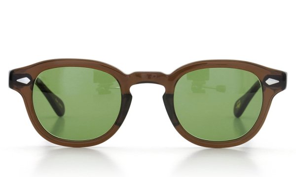 MOSCOT サングラスカスタム LEMTOSH レムトッシュ Col.BROWN 44size /グリーンレンズ