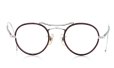 ENGLAND イングランド ヴィンテージ 推定1940年代 メガネ THE-HADLEY-COMPANY PANTO W-BRIDGE Silver/Chestnut