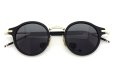 THOM BROWNE.  TB-807-A-T BLk-12kGLD 45size