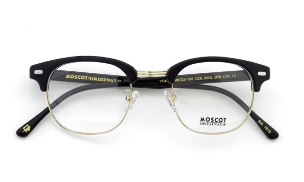 MOSCOT モスコット 日本限定カラー メガネ メガネ YUKEL col.Black-GOLD 46size