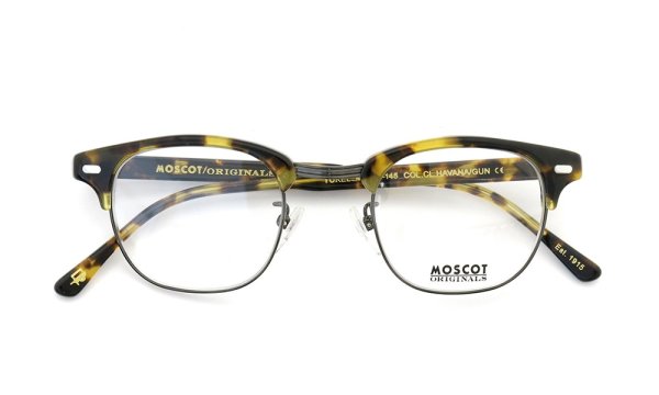 MOSCOT YUKEL col.CL.HAVANA/GUN 46size