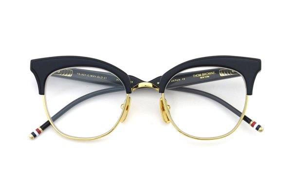 THOM BROWNE. メガネ TB-507-C NVY-GLD 51size