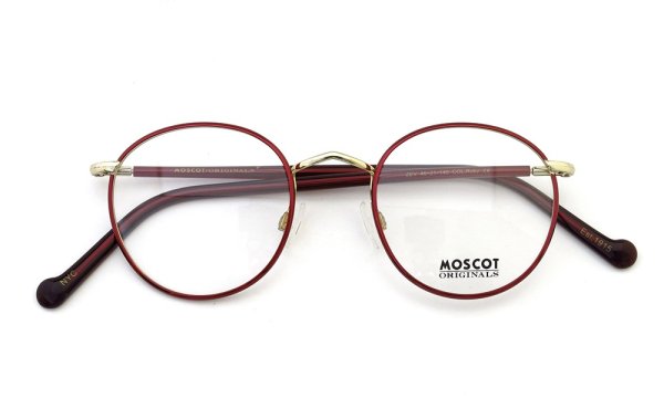 MOSCOT メガネ ZEV 46size Col.Ruby/Gold