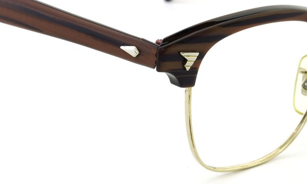 American Optical vintage MARCOM-X type:2 ウイング鋲 Wood/Gold 48-20