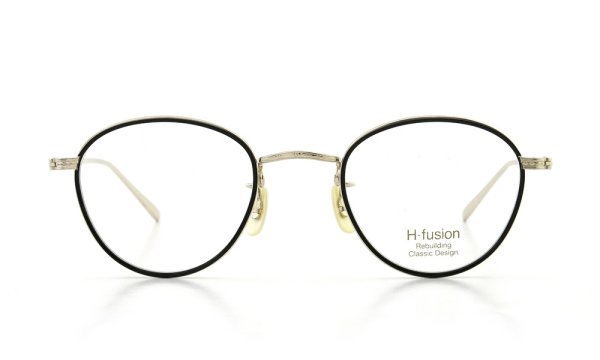 H-fusion メガネ HF-610 Col.W01 Black/Gold