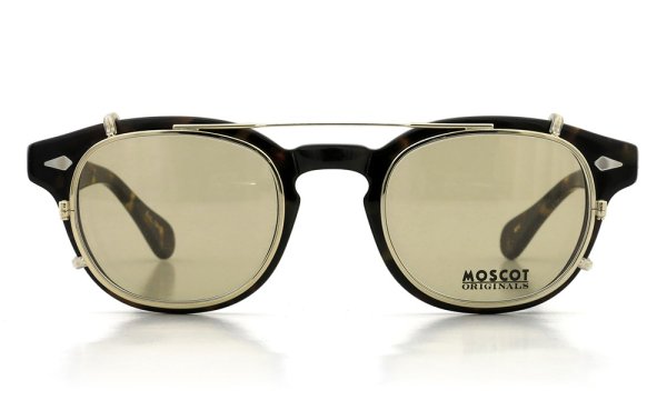 MOSCOT CLIPTOSH カスタム 46 GOLD/Light-Brown