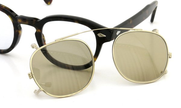 MOSCOT CLIPTOSH カスタム 46 GOLD/Light-Brown