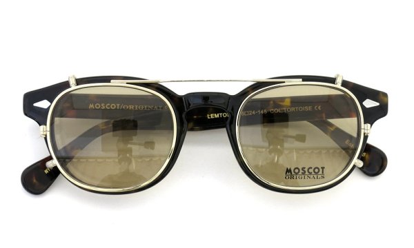 MOSCOT CLIPTOSH カスタム 46 GOLD/Light-Brown