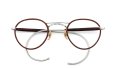 1930s-1940s BRITISH AMERICAN OPTICAL DOUBLE-BRIDGE Silver/Chestnut