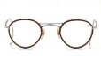 1930s-1940s BRITISH AMERICAN OPTICAL DOUBLE-BRIDGE Silver/Chestnut