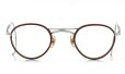 1930s-1940s BRITISH AMERICAN OPTICAL DOUBLE-BRIDGE Silver/Chestnut