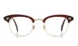 American Optical vintage MALCOLM-X type:1 MAROON/Gold 46-22