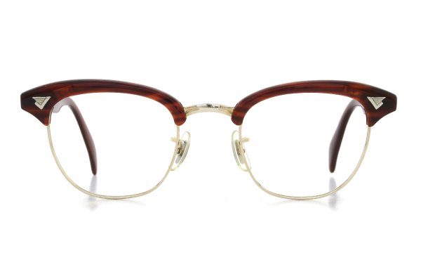 American Optical vintage MALCOLM-X type:1 MAROON/Gold 46-22