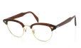 American Optical vintage MALCOLM-X type:1 MAROON/Gold 46-22