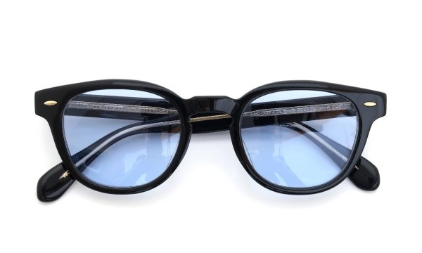 OLIVER PEOPLES Sheldrake BKG ライトブルーレンズ