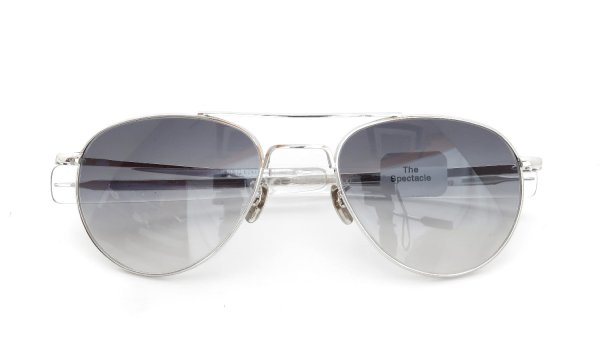 American Optical vintage 1950s Mid-Century-Modern-Pilot White-Gold 1/10 12KGF Grey-Gradation-Lens 12kPads