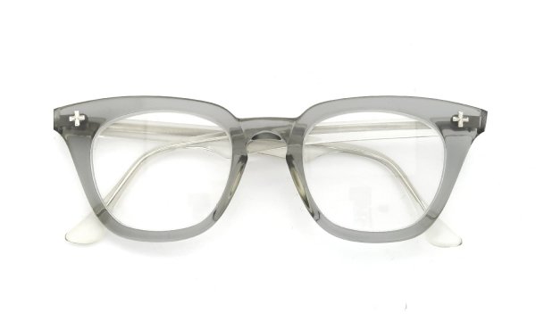 Bausch&Lomb vintage SAFETY CRYSTAL-GREY/GREY-CLEAR クロス鋲 48-22