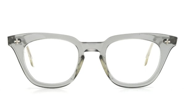 Bausch&Lomb vintage SAFETY CRYSTAL-GREY/GREY-CLEAR クロス鋲 48-22