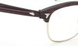 The Spectacle/ American Optical vintage 1950s~1960s マルコムXモデル type:2 ウイング鋲  BrownWood/Gold 46-22