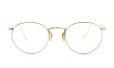 Artcraft Optical vintage 1937 Artbilt P-5 YellowGold 1/10 12KGF 46-22 12k-Solid-Gold-Nose-pad