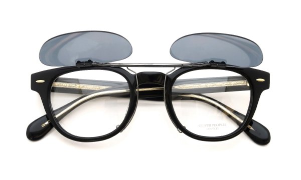 OLIVER PEOPLES Sheldrake専用 ポンメガネオリジナル跳ね上げ式クリップオンサングラス