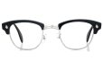 American Optical Vintage 1960s Brow Combination AO鋲 Black/Silver 48-24